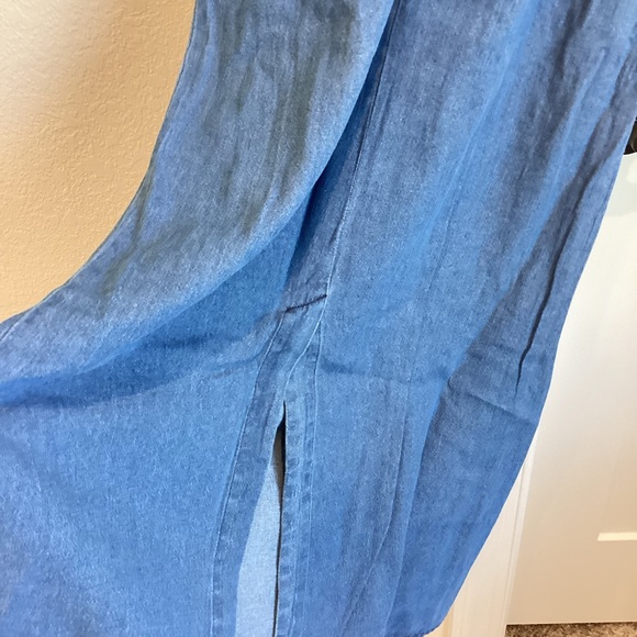 Anthropologie Short-Sleeve Collared Slim Midi Dress Porridge - Picture 10 of 13